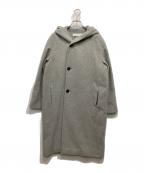 GALERIE VIEギャルリーヴィー）の古着「フーデッドカシミヤウールコート」｜グレー
