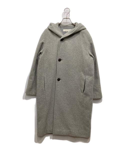 GALERIE VIE（ギャルリーヴィー）GALERIE VIE (ギャルリーヴィー) フーデッドカシミヤウールコート グレー サイズ:36の古着・服飾アイテム