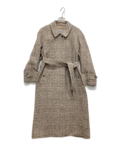 Burberry's（バーバリー）Burberry's (バーバリーズ) ウールアルパカチェックコート ベージュ サイズ:11AB3の古着・服飾アイテム