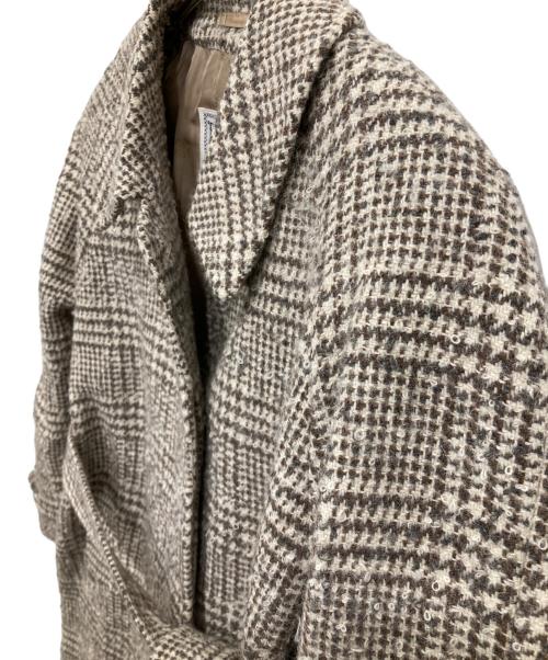 Burberry's（バーバリー）Burberry's (バーバリーズ) ウールアルパカチェックコート ベージュ サイズ:11AB3の古着・服飾アイテム