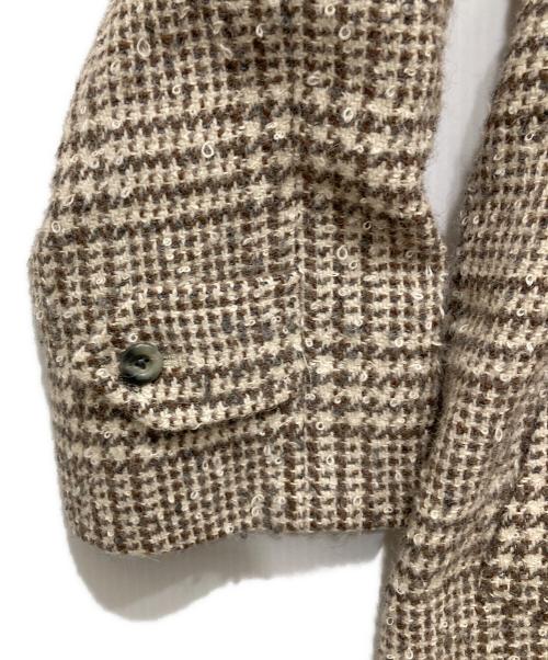 Burberry's（バーバリー）Burberry's (バーバリーズ) ウールアルパカチェックコート ベージュ サイズ:11AB3の古着・服飾アイテム