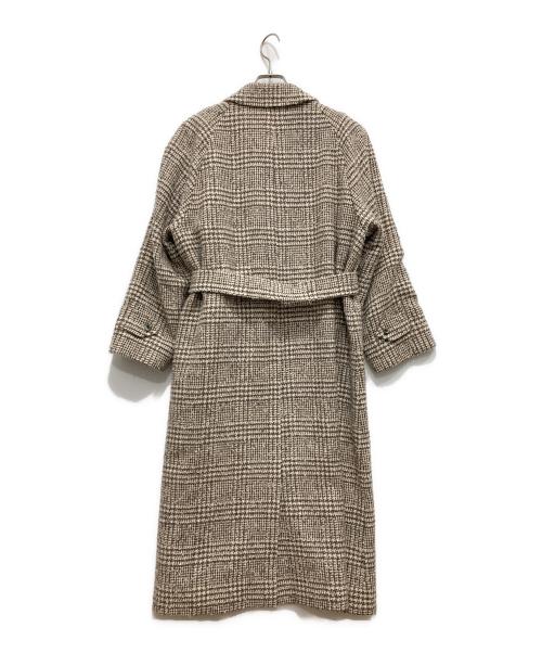 Burberry's（バーバリー）Burberry's (バーバリーズ) ウールアルパカチェックコート ベージュ サイズ:11AB3の古着・服飾アイテム