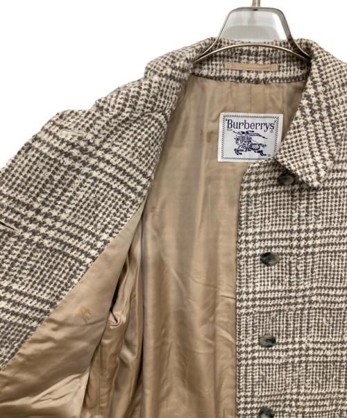 Burberry's（バーバリー）Burberry's (バーバリーズ) ウールアルパカチェックコート ベージュ サイズ:11AB3の古着・服飾アイテム