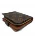 中古・古着 LOUIS VUITTON (ルイ ヴィトン) コンパクトジップ ブラウン：16000円