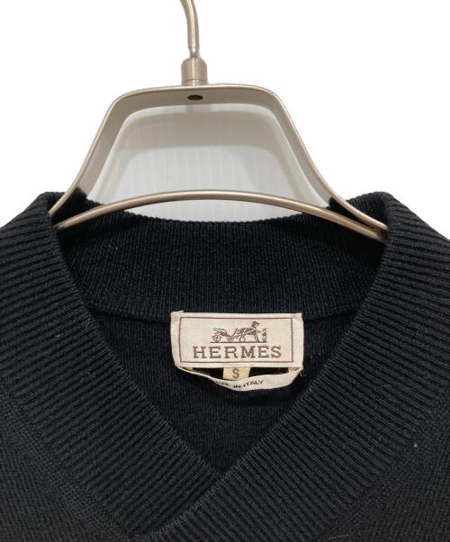 HERMES（エルメス）HERMES (エルメス) カシミヤニット ブラック サイズ:Sの古着・服飾アイテム