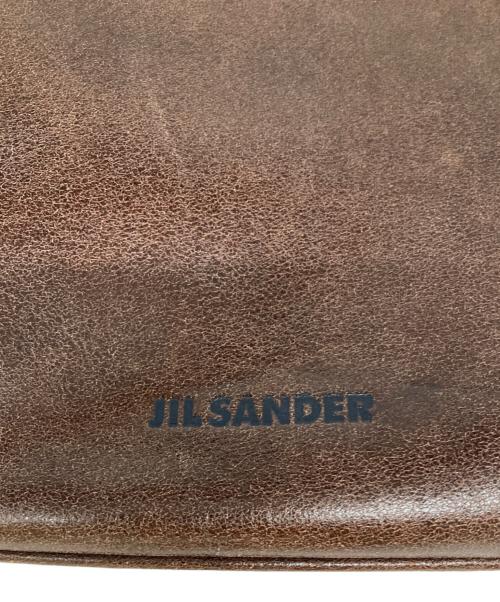 JIL SANDER（ジルサンダー）JIL SANDER (ジルサンダー) レザーポーチ ブラウンの古着・服飾アイテム