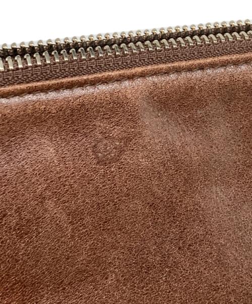 JIL SANDER（ジルサンダー）JIL SANDER (ジルサンダー) レザーポーチ ブラウンの古着・服飾アイテム