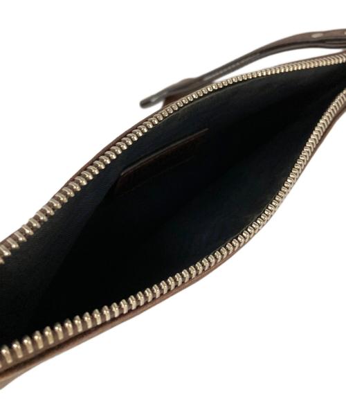 JIL SANDER（ジルサンダー）JIL SANDER (ジルサンダー) レザーポーチ ブラウンの古着・服飾アイテム
