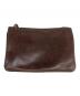 JIL SANDER (ジルサンダー) レザーポーチ ブラウン：6000円