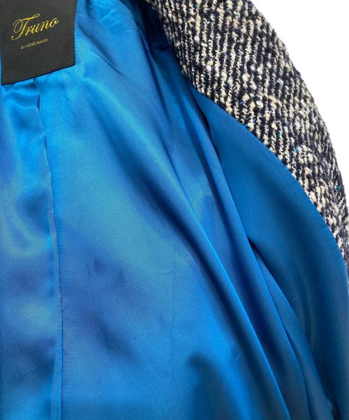 TRUNO by NOISE MAKER（トルノバイノイズメーカー）TRUNO by NOISE MAKER (トルノバイノイズメーカー) ツイードロングコート サイズ:Fの古着・服飾アイテム