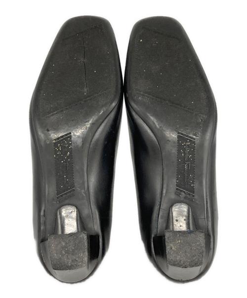 Salvatore Ferragamo（サルヴァトーレ フェラガモ）Salvatore Ferragamo (サルヴァトーレ フェラガモ) 3連ガンチーニパンプス ブラック サイズ:4　1//2C(22.5cm）の古着・服飾アイテム