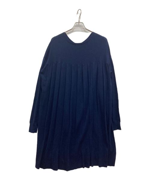 mizuiro-ind（ミズイロインド）mizuiro-ind (ミズイロインド) ニットワンピース ネイビー サイズ:表記なしの古着・服飾アイテム