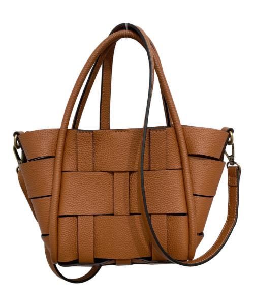 L'ELISIR（エリシア）L'ELISIR (エリシア) Shrink ZIMA Barca Mini Shoulder Bag ブラウンの古着・服飾アイテム