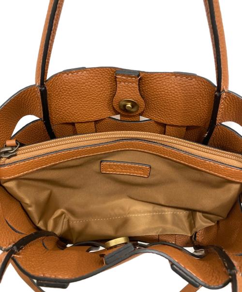 L'ELISIR（エリシア）L'ELISIR (エリシア) Shrink ZIMA Barca Mini Shoulder Bag ブラウンの古着・服飾アイテム