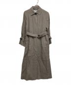 ADOREアドーア）の古着「ドライツイストリネンステンカラーコート」｜グレー