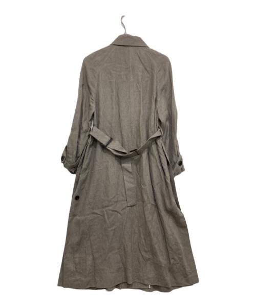ADORE（アドーア）ADORE (アドーア) ドライツイストリネンステンカラーコート グレー サイズ:36の古着・服飾アイテム