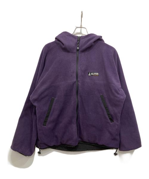 ALTUS（アルタス）ALTUS (アルタス) リバーシブルフリースジャケット ブラック×パープル サイズ:Fの古着・服飾アイテム