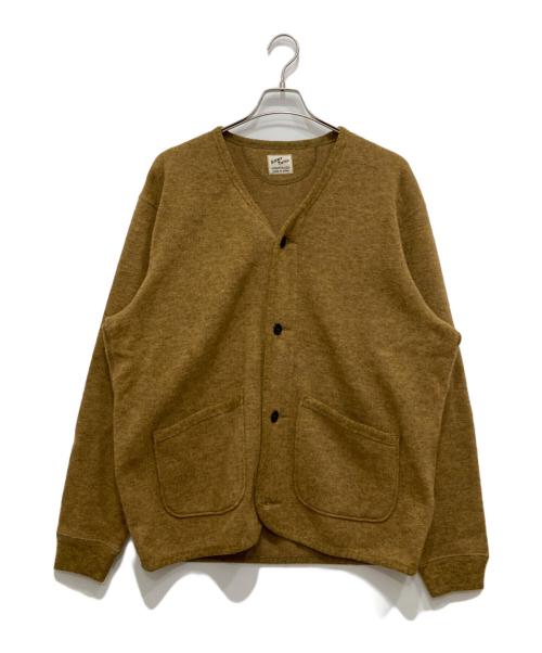 ARMY TWILL（アーミーツイル）ARMY TWILL (アーミーツイル) SHETLAND WOOL CARDIGAN ブラウン サイズ:Lの古着・服飾アイテム