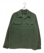 POLO RALPH LAURENポロ・ラルフローレン）の古着「クラシック フィット コーデュロイ キャンプ シャツ」｜グリーン