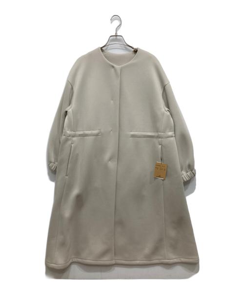 BEARDSLEY（ビアズリー）BEARDSLEY (ビアズリー) ダンボールギャザーコート アイボリー サイズ:F 未使用品の古着・服飾アイテム