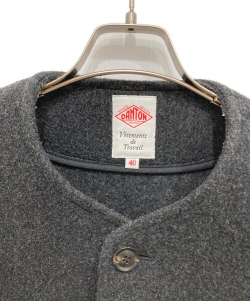 DANTON（ダントン）DANTON (ダントン) モッサーノーカラージャケット ブラック サイズ:40の古着・服飾アイテム