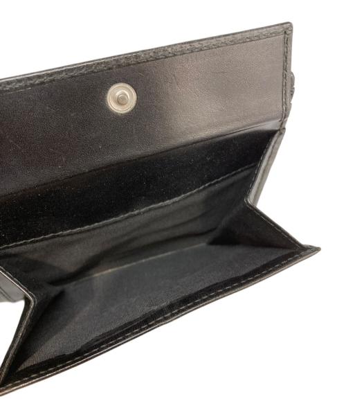 DIOR HOMME（ディオール オム）Dior Homme (ディオール オム) 千鳥格子柄2つ折り財布 ホワイト×ブラックの古着・服飾アイテム