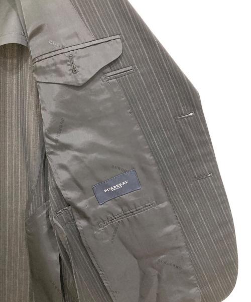 BURBERRY LONDON（バーバリーロンドン）BURBERRY LONDON (バーバリーロンドン) ウールストライプセットアップスーツ ブラック サイズ:AB4の古着・服飾アイテム