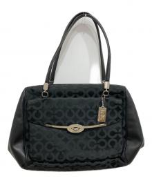 COACH（コーチ）の古着「マディソン オプアートトートバッグ」｜ブラック