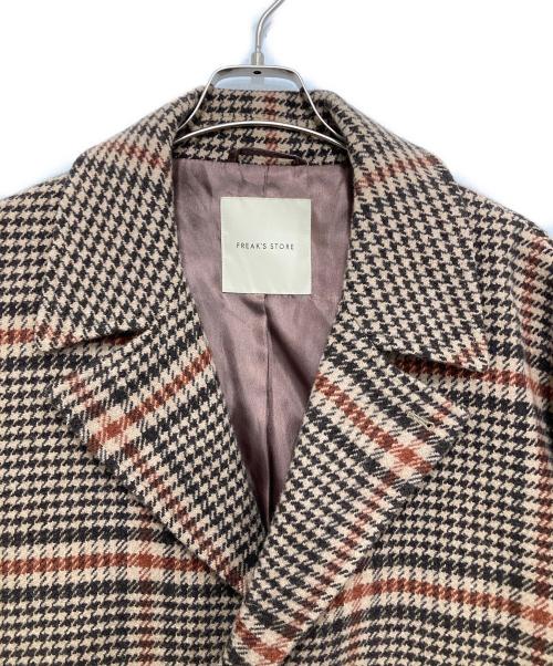 FREAK'S STORE（フリークスストア）FREAK'S STORE (フリークスストア) 尾州ウールコート ブラウン サイズ:Lの古着・服飾アイテム