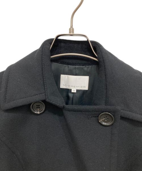 M-PREMIER（エムプルミエ）M-premier (エムプルミエ) カシミヤ混ダブルコート ブラック サイズ:38の古着・服飾アイテム