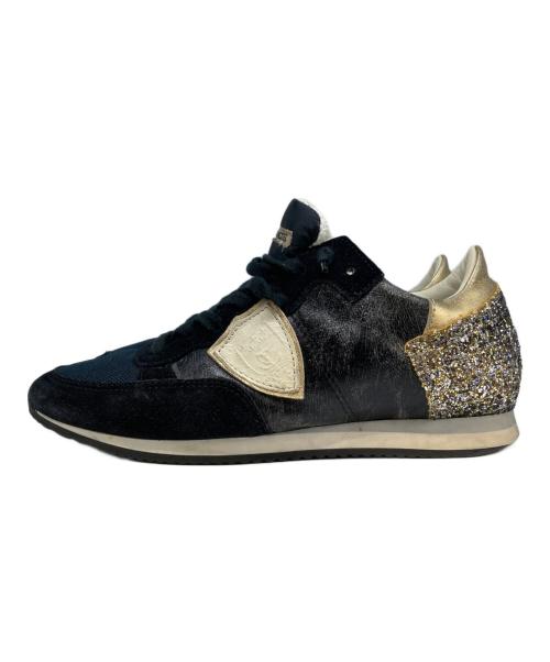 PHILIPPE MODEL（フィリップ モデル）PHILIPPE MODEL (フィリップ モデル) スニーカー ブラック サイズ:38(24)の古着・服飾アイテム