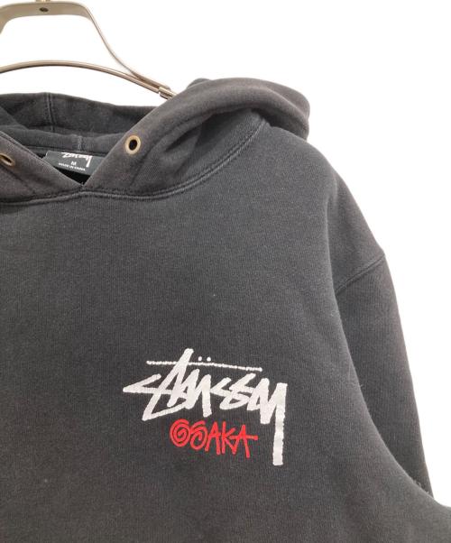 stussy（ステューシー）stussy (ステューシー) プルオーバーパーカー ブラック サイズ:Mの古着・服飾アイテム