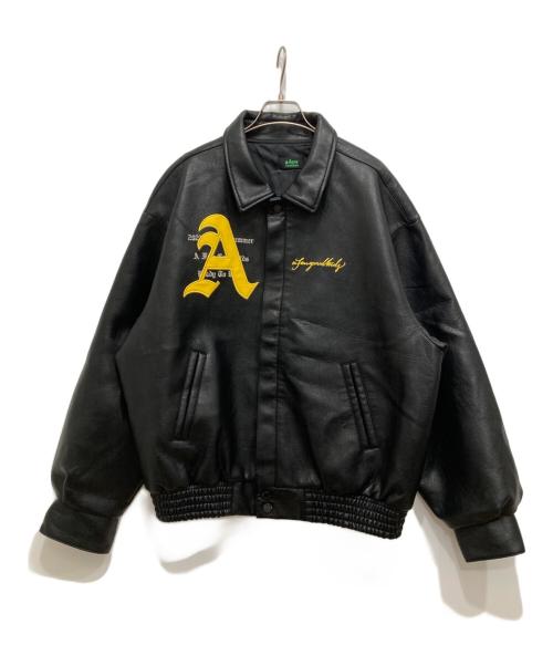 A FEW GOOD KIDS（アフューグッドキッズ）A FEW GOOD KIDS (アフューグッドキッズ) AFGK レーシング イミテーションレザージャケット ブラック サイズ:-の古着・服飾アイテム