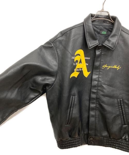 A FEW GOOD KIDS（アフューグッドキッズ）A FEW GOOD KIDS (アフューグッドキッズ) AFGK レーシング イミテーションレザージャケット ブラック サイズ:-の古着・服飾アイテム