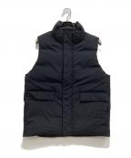 BEAUTY&YOUTH×KOMATSUビューティーアンドユース×コマツ）の古着「小松マテーレ スタンドカラー ダウンベスト」｜ブラック