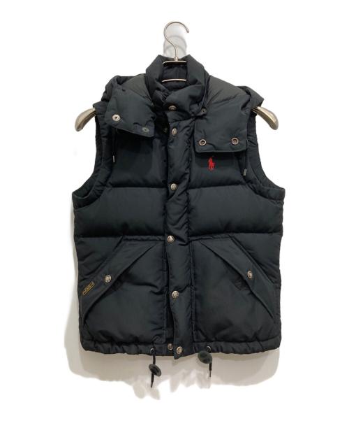 POLO RALPH LAUREN（ポロ・ラルフローレン）POLO RALPH LAUREN (ポロ・ラルフローレン) ダウンベスト ブラック サイズ:XS(155/80A）の古着・服飾アイテム