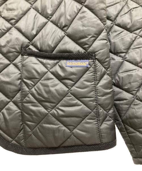LAVENHAM（ラベンハム）LAVENHAM (ラベンハム) ノーカラーキルティングジャケット ブラック サイズ:M（38）の古着・服飾アイテム