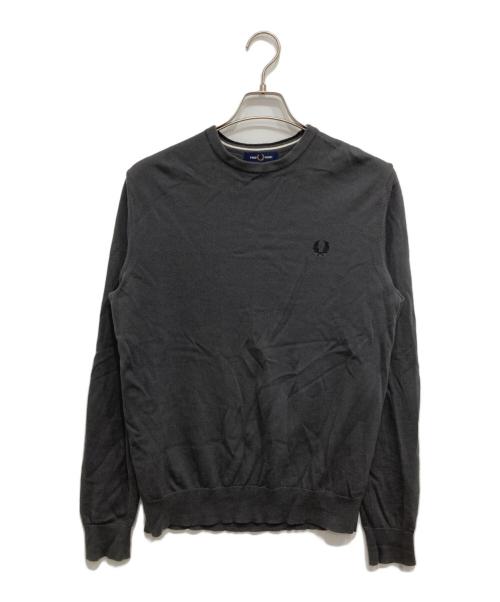 FRED PERRY（フレッドペリー）FRED PERRY (フレッドペリー) Classic Crew Neck Jumper グレー サイズ:Mの古着・服飾アイテム