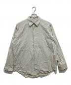 AURALEEオーラリー）の古着「WASHED FINX TWILL SHIRTS」｜グレー