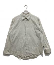 AURALEE（オーラリー）の古着「WASHED FINX TWILL SHIRTS」｜グレー