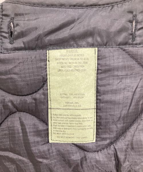 US ARMY（ユーエスアーミー）US ARMY (ユーエスアーミー) M65キルティングライナージャケット ブラック サイズ:XLの古着・服飾アイテム