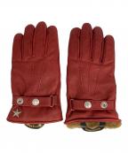 SCHOTT BROS.ショット）の古着「ワンスター レザーグローブ」｜レッド