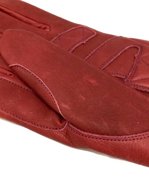 SCHOTT BROS.（ショット）SCHOTT BROS. (ショット) ワンスター レザーグローブ レッド サイズ:Lの古着・服飾アイテム