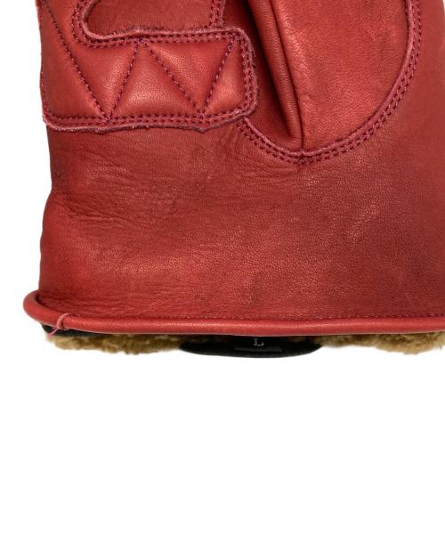 SCHOTT BROS.（ショット）SCHOTT BROS. (ショット) ワンスター レザーグローブ レッド サイズ:Lの古着・服飾アイテム