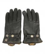 SCHOTT BROS.ショット）の古着「ワンスター レザーグローブ」｜ブラック