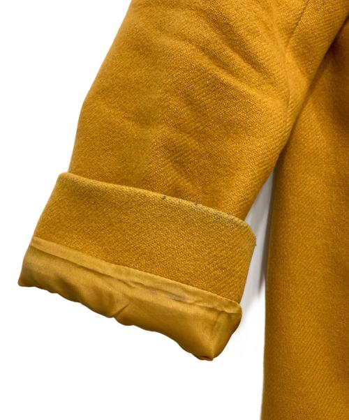 MACKINTOSH PHILOSOPHY（マッキントッシュ フィロソフィー）MACKINTOSH PHILOSOPHY (マッキントッシュ フィロソフィー) ノーカラーメルトンコート イエロー サイズ:36の古着・服飾アイテム