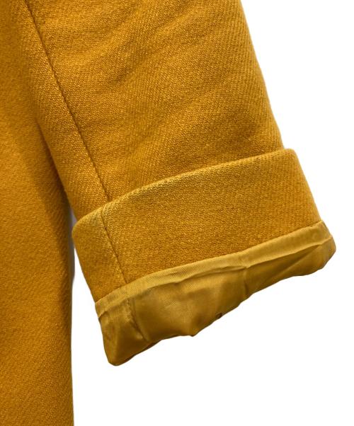 MACKINTOSH PHILOSOPHY（マッキントッシュ フィロソフィー）MACKINTOSH PHILOSOPHY (マッキントッシュ フィロソフィー) ノーカラーメルトンコート イエロー サイズ:36の古着・服飾アイテム