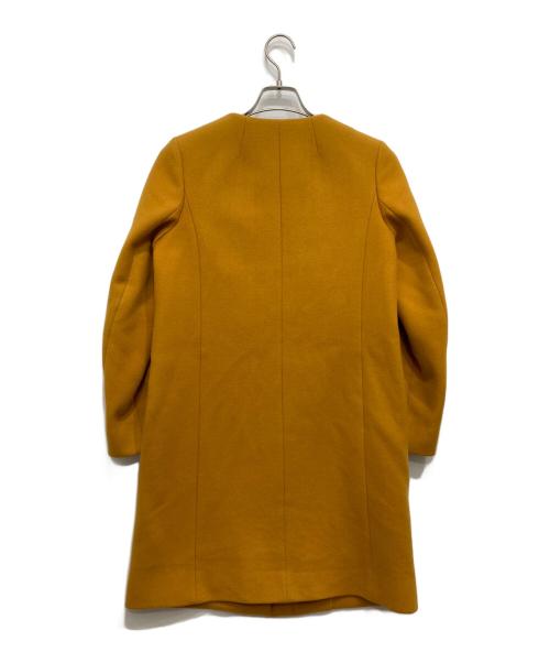 MACKINTOSH PHILOSOPHY（マッキントッシュ フィロソフィー）MACKINTOSH PHILOSOPHY (マッキントッシュ フィロソフィー) ノーカラーメルトンコート イエロー サイズ:36の古着・服飾アイテム