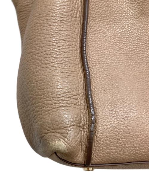 TOD'S（トッズ）TOD'S (トッズ) ダブルTリングトートバッグ ベージュの古着・服飾アイテム