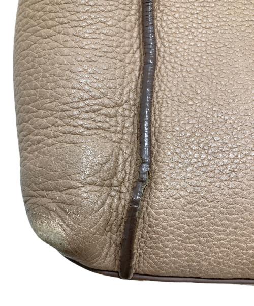 TOD'S（トッズ）TOD'S (トッズ) ダブルTリングトートバッグ ベージュの古着・服飾アイテム